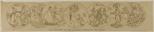 Pen Pictures of The Leading Events of the Week, from Chicago Tribune by H. R. H., print, 1894