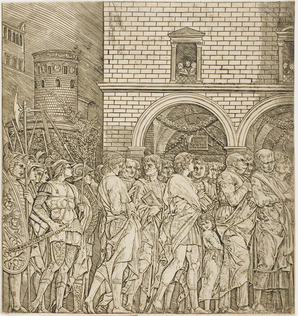 The Senators, from Triumph of Caesar by Andrea Mantegna, print, 1490-1500