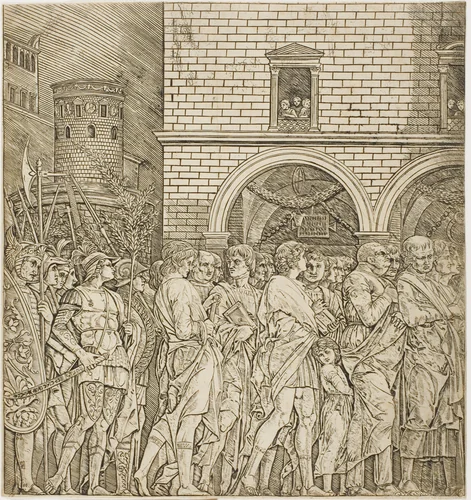 The Senators, from Triumph of Caesar by Andrea Mantegna, print, 1490-1500