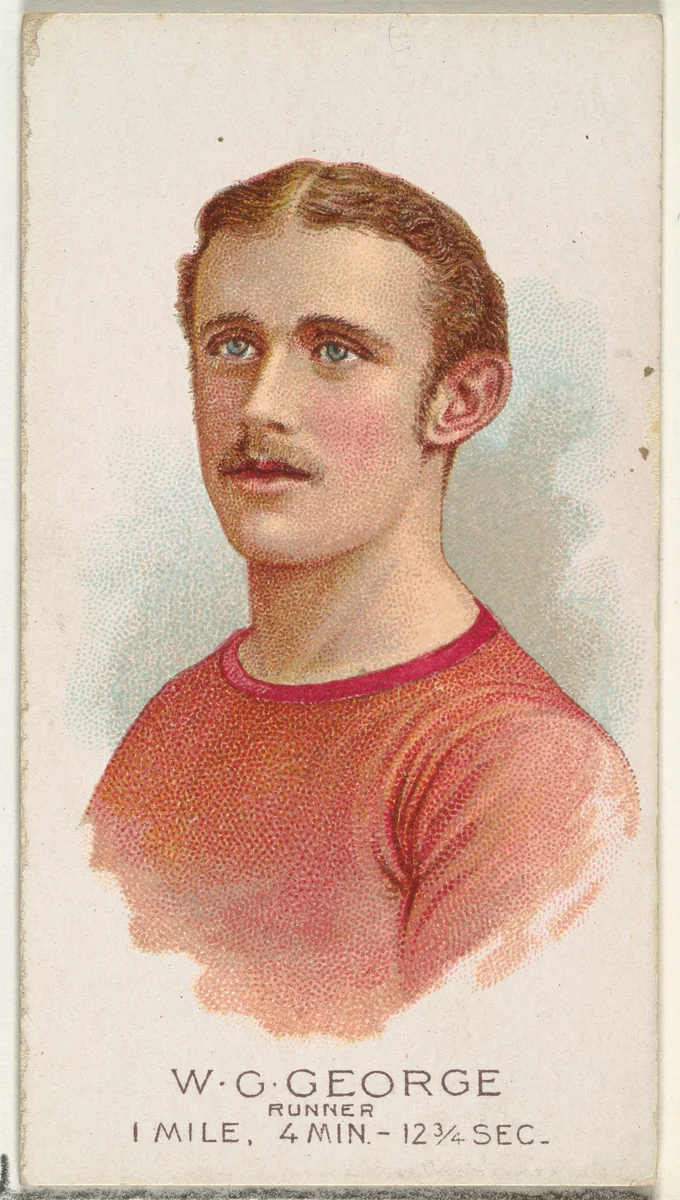W.G. George, Runner, from World's Champions, Series 2 (N29) for Allen & Ginter Cigarettes by Allen & Ginter, print, 1888