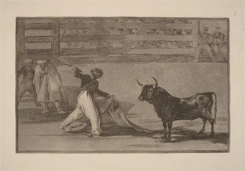 Origen de los arpones o banderillas (Origin of the Harpoons or Banderillas) by Francisco Goya, portfolio, 1816