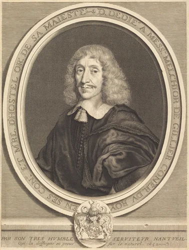 Melchior de Gillier by Robert Nanteuil, print, 1652