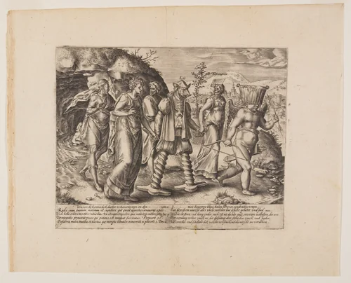 Avarice is the Root of all Evil, from Litis Abusus (The Abuses of the Law) by Hendrick Goltzius, print, 1571-1581