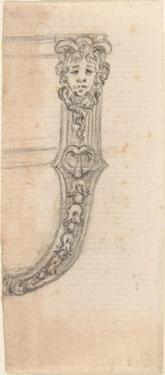 Design for a Clasp or Buckle by anonymous, drawing, 1600-1799
