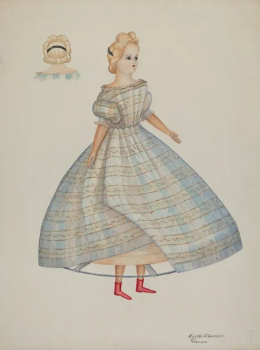 Doll - "Nellie Bates" by Edith Towner; Josephine C. Romano, index of american design, 1937