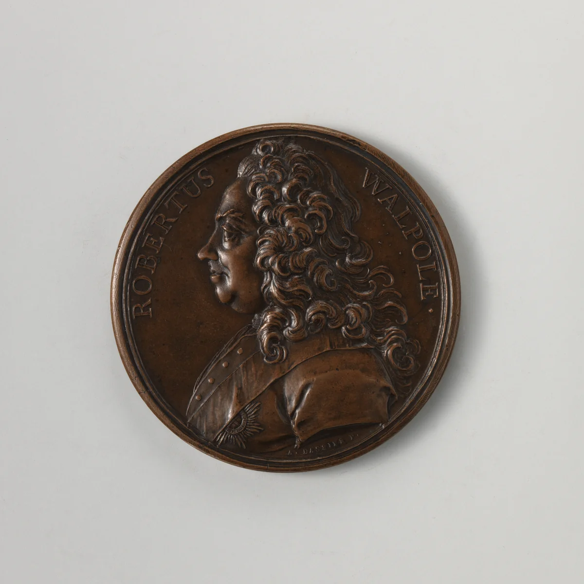 Robert Walpole, 2nd Earl of Orford (1701–1751) by Jacques-Antoine Dassier, metalwork, 1744