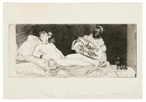 Olympia (published plate) by Édouard Manet, print, 1867