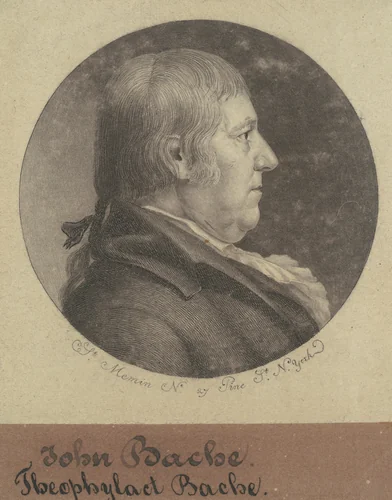 Theophylact Bache by Charles B. J. Févret de Saint-Mémin, print, 1797