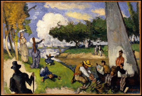 The Fishermen (Fantastic Scene) by Paul Cézanne, painting, 1870-1880