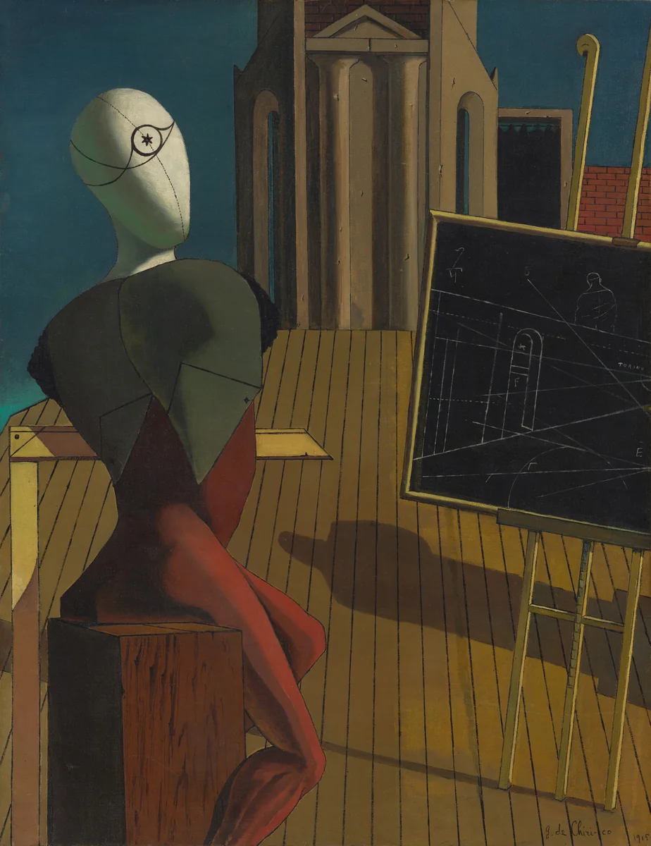 The Seer by Giorgio de Chirico, painting, 1914