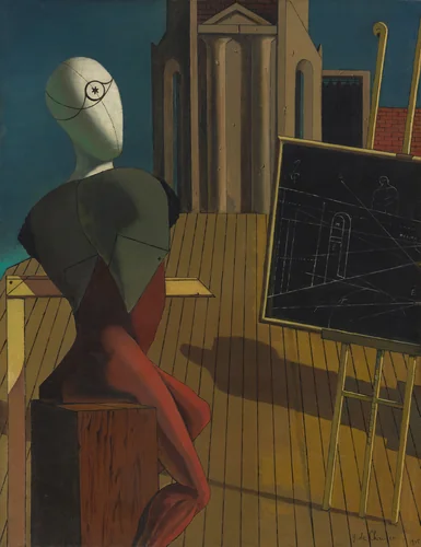 The Seer by Giorgio de Chirico, painting, 1914