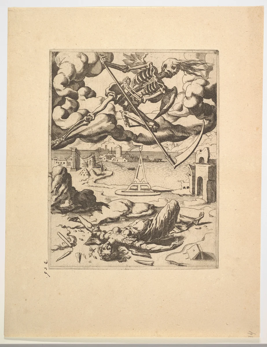 The Triumph of Death from The Triumphs of Petrarch by Dirck Volckertsz. Coornhert, print, 1543-1553