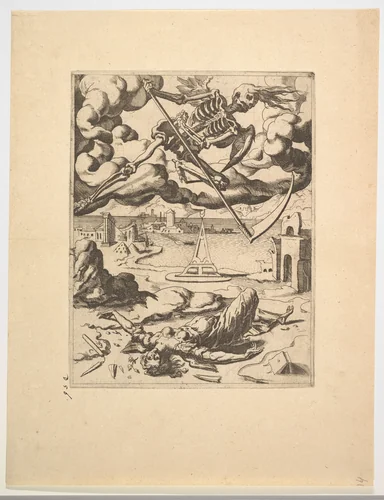 The Triumph of Death from The Triumphs of Petrarch by Dirck Volckertsz. Coornhert, print, 1543-1553