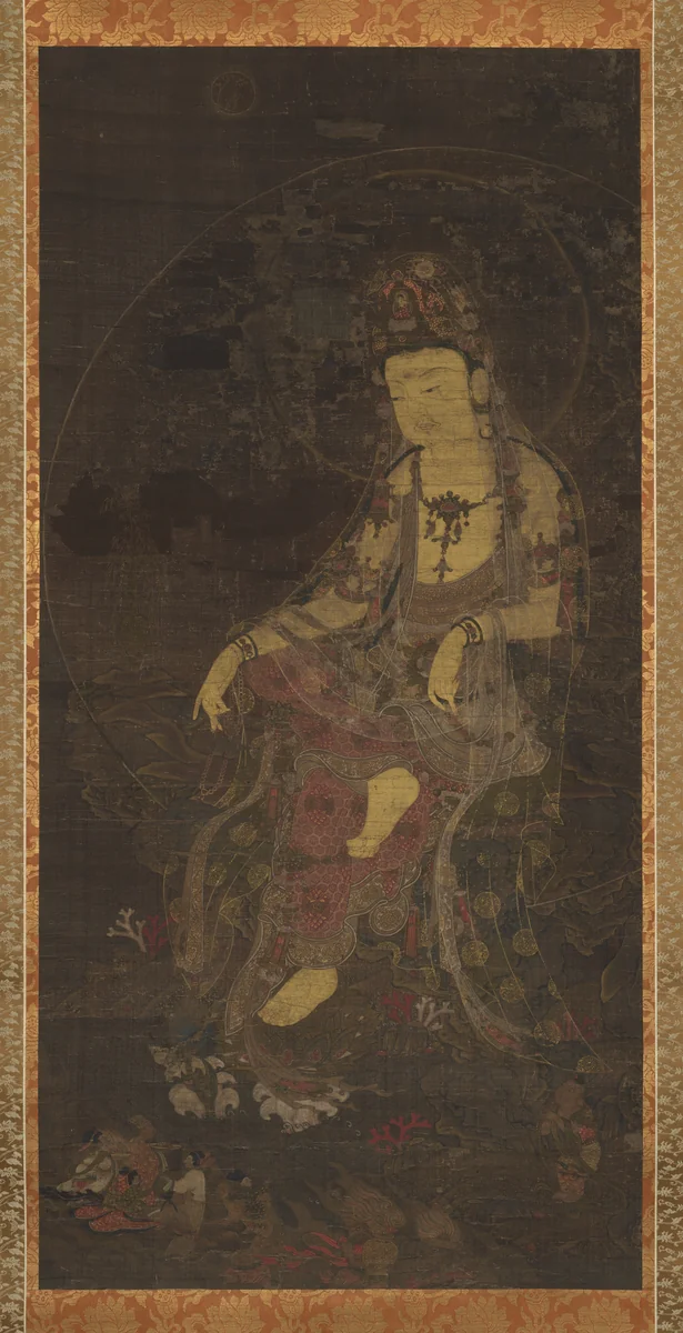 Water-moon Avalokiteshvara by Unidentified Artist, painting, 1300-1349