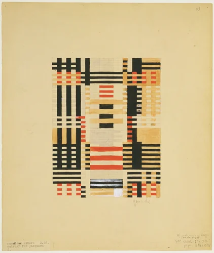 Preliminary Design for Wall Hanging by Anni Albers, design, 1926