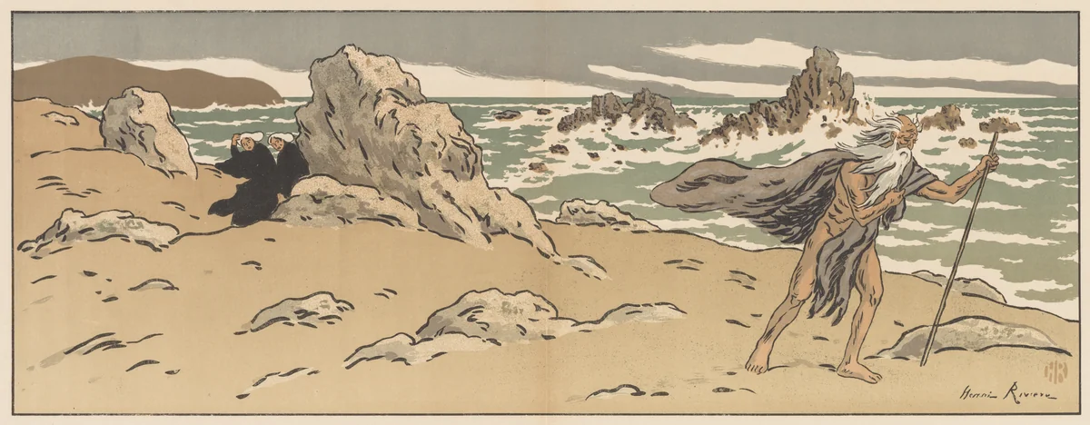 The Wandering Jew by Henri Rivière, print, 1896