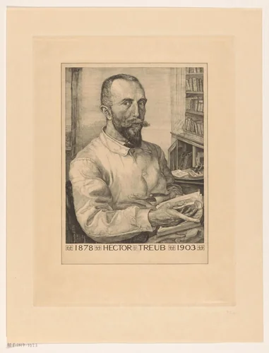 Portret van Hector Treub by Pieter Dupont, print, 1903