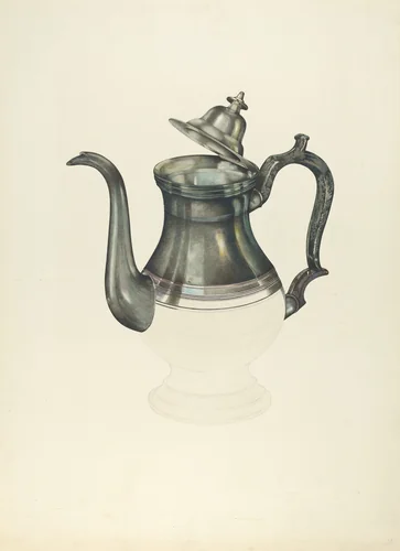 Coffee Pot by John Thorsen, index of american design, 1935-1942