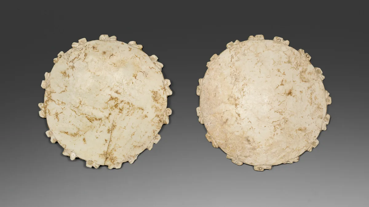 Ear Spools by Colima or Jalisco, metalwork, -200-200