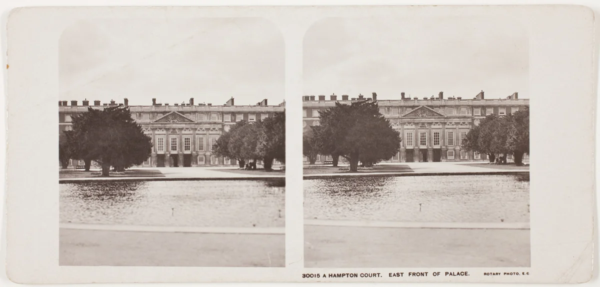 Hampton Court, East Front of Palace by Artist Unknown, photograph, 1860-1869