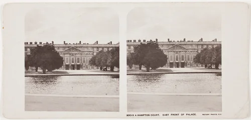 Hampton Court, East Front of Palace by Artist Unknown, photograph, 1860-1869