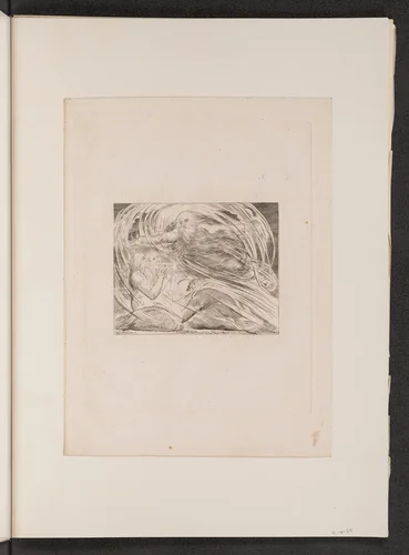 The Lord Answering Job out of the Whirlwind by William Blake, portfolio, 1825