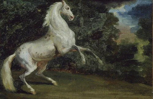 Prancing Horse by Jean Louis André Théodore Géricault, painting, 1808-1812