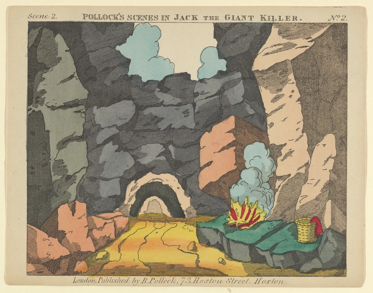 Scene 2, from Jack and the Giant Killer, Scenes for a Toy Theater by Benjamin Pollock, print, 1870-1890