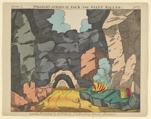Scene 2, from Jack and the Giant Killer, Scenes for a Toy Theater by Benjamin Pollock, print, 1870-1890