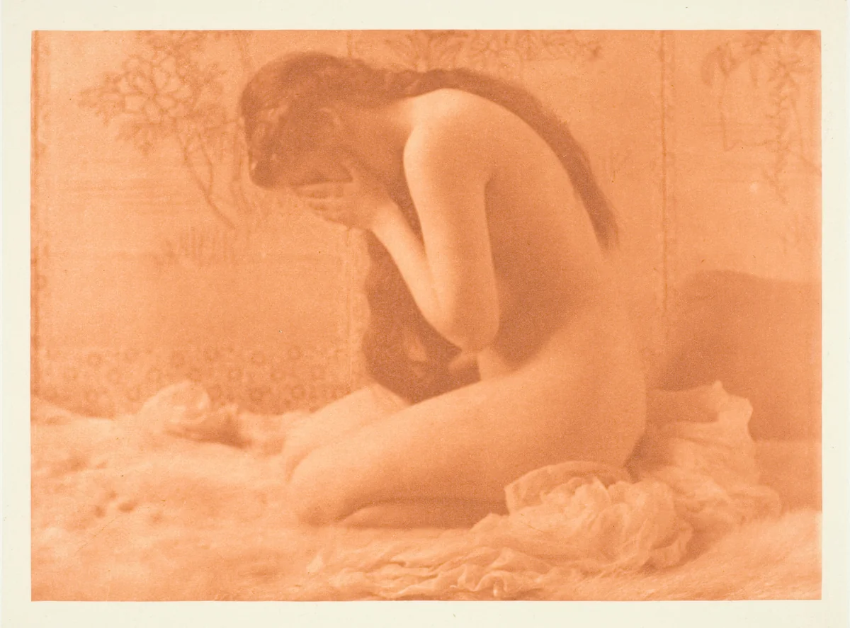 Weeping Magdalen, No. 5 from the portfolio "American Pictorial Photography, Series I" (1899); edition 146/150 by Charles I. Berg, print, 1892-1902