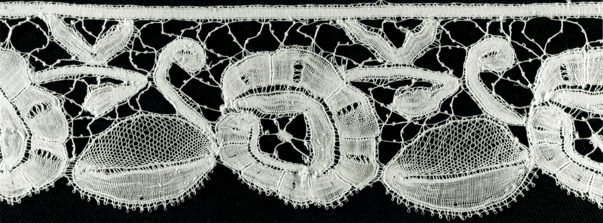 Two Borders by Belgium, probably Bruges, textile, 1875-1900