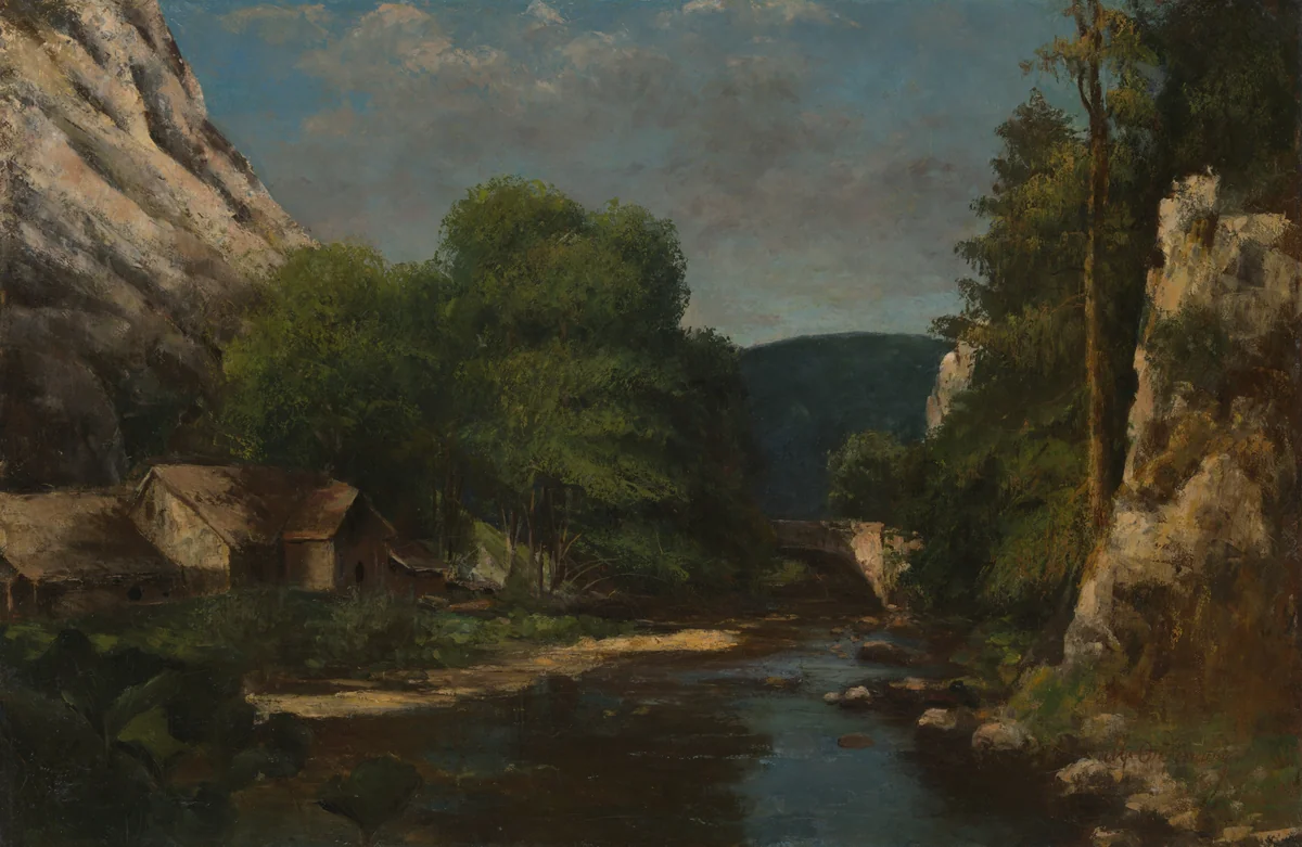 Landscape by Marcel Ordinaire, painting, 1867