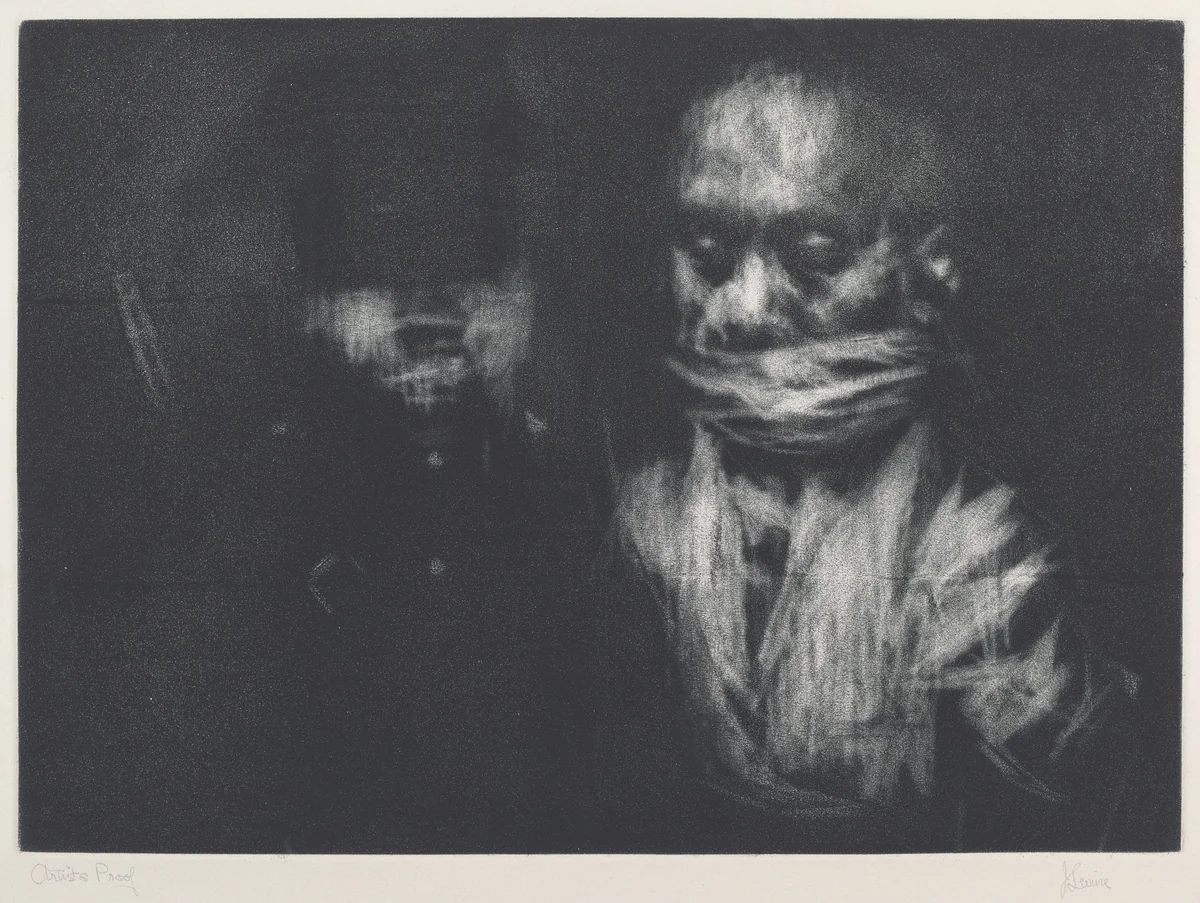 The Prisoner by Jack Levine, print, 1963