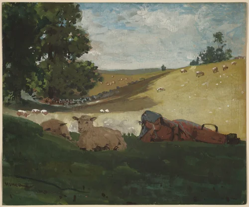 Warm Afternoon by Winslow Homer, drawing, 1878