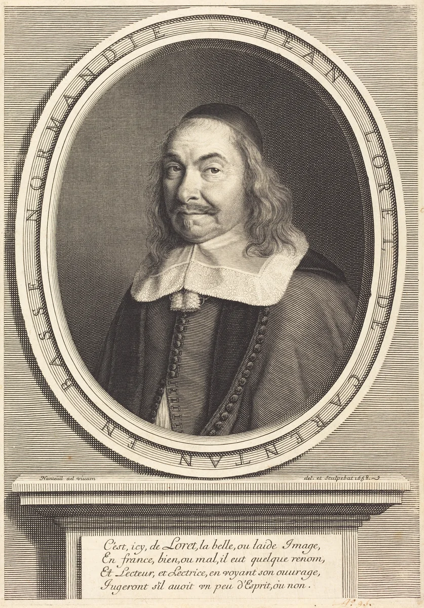 Jean Loret by Robert Nanteuil, print, 1658