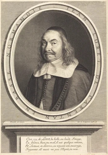Jean Loret by Robert Nanteuil, print, 1658