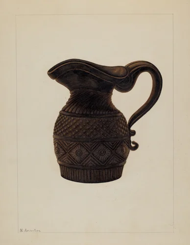 Cream Pitcher by Nicholas Amantea, index of american design, 1936