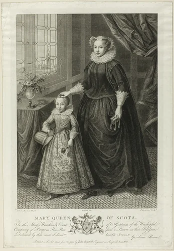 Mary Queen of Scots by Francesco Bartolozzi, print, 1779