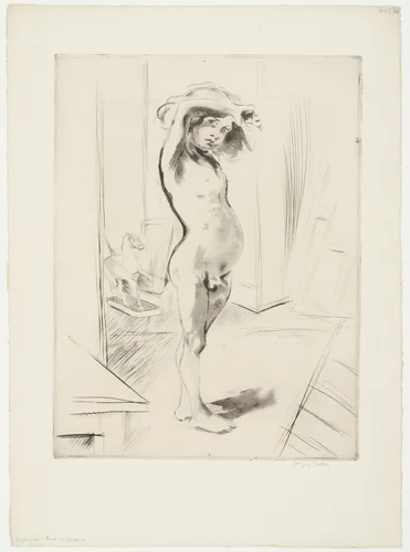 The Little Model (Le Petit modèle) by Jacques Villon, print, 1904