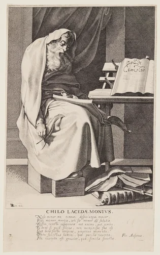 Chilo Lacedaemonius, from Seven Wise Men of Greece by Jacques de Gheyn III, print, 1616