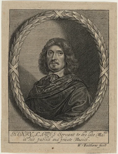 Henry Lawes by William Faithorne, print, 1653