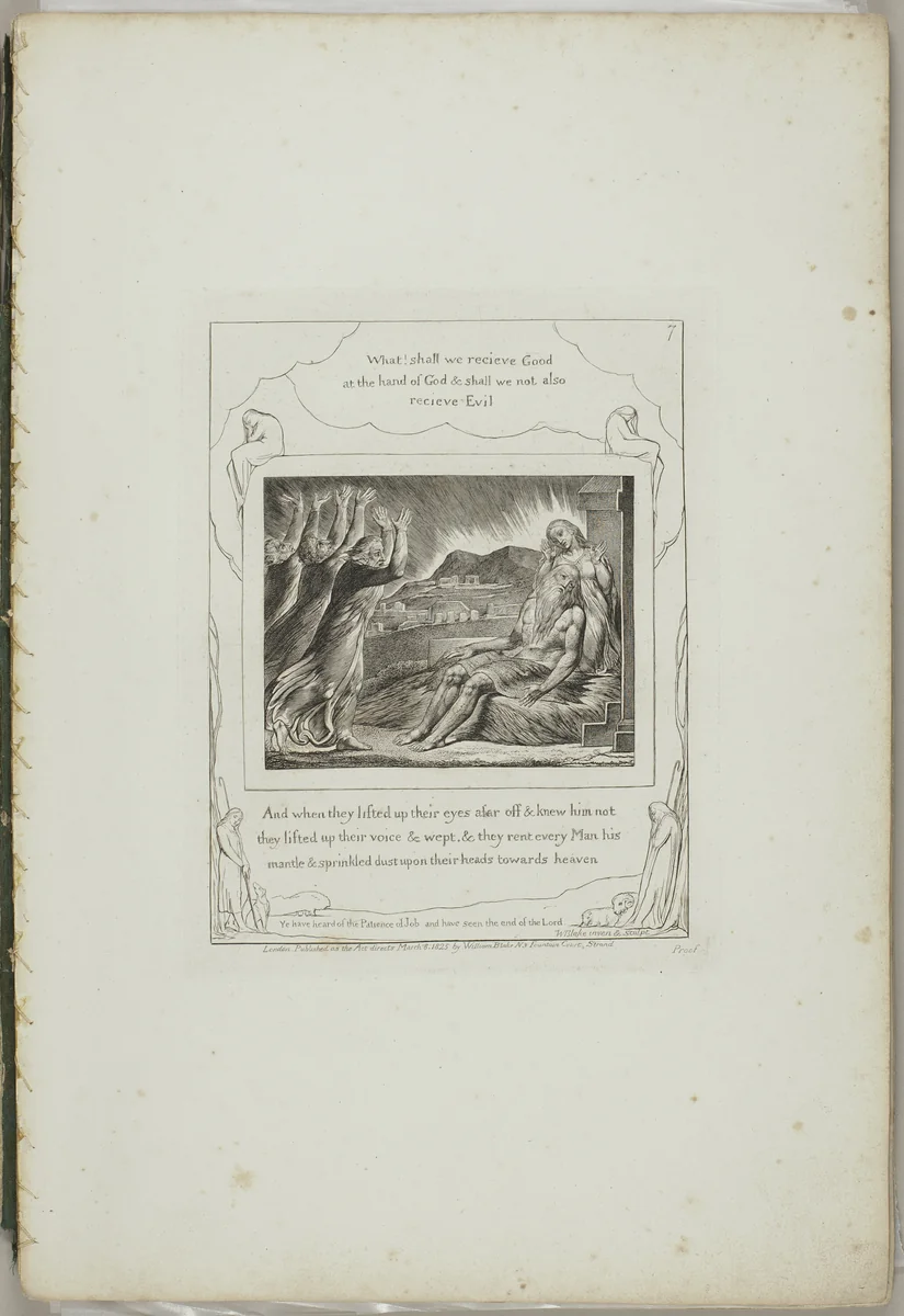 Illustrations of the Book of Job by William Blake, print, 1823-1826