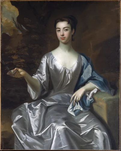 Portrait of a Woman, Called Maria Taylor Byrd by Sir Godfrey Kneller, artwork, 1700-1725