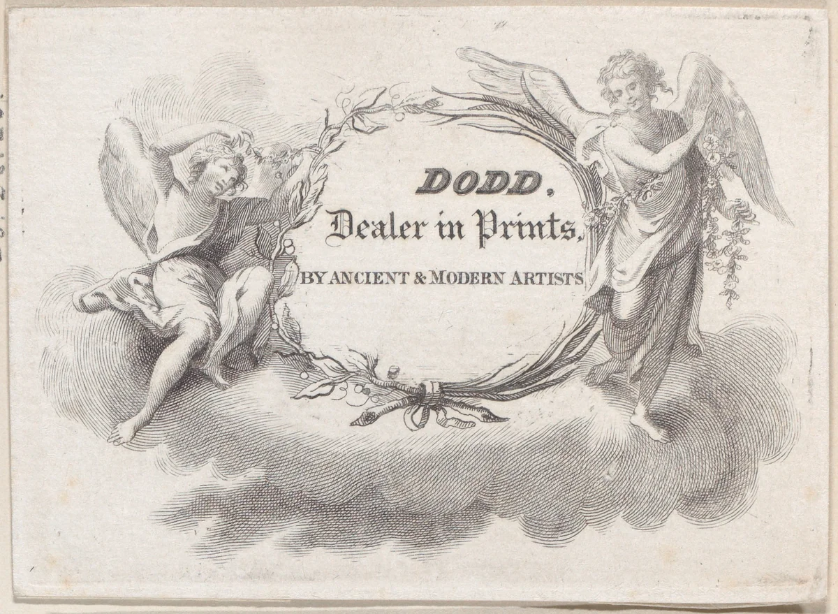 Trade Card for Dodd, Dealer by anonymous, print, 1800-1900