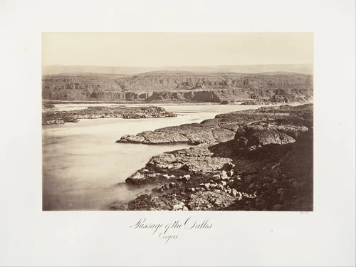Passage of the Dalles, Oregon by Carleton E. Watkins, photograph, 1867