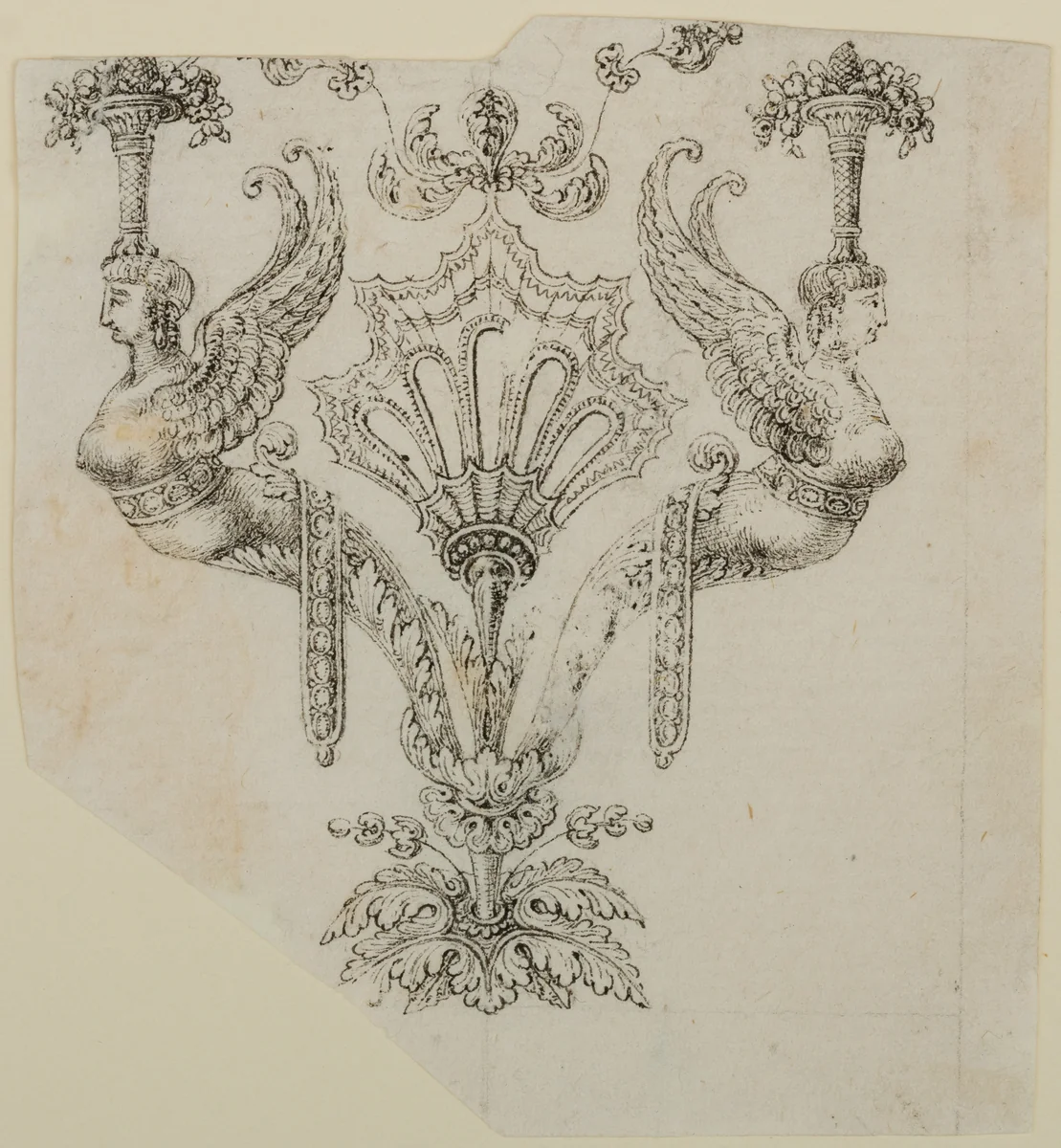 Design for the Decoration of Firearms by Nicolas Noël Boutet, drawing, 1772-1830