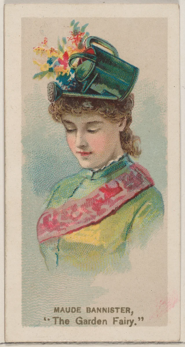 Maude Bannister as "The Garden Fairy," from the series Fancy Dress Ball Costumes (N73) for Duke brand cigarettes by W. Duke, Sons & Co., print, 1889