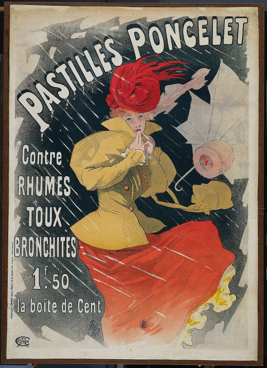 Pastilles Poncelet by Jules Chéret, print, 1896