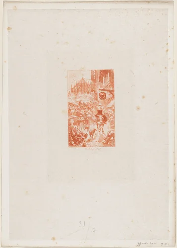 Je fis ce qu'on appelle un bon marche.. by Félix-Hilaire Buhot, print, 1847-1898