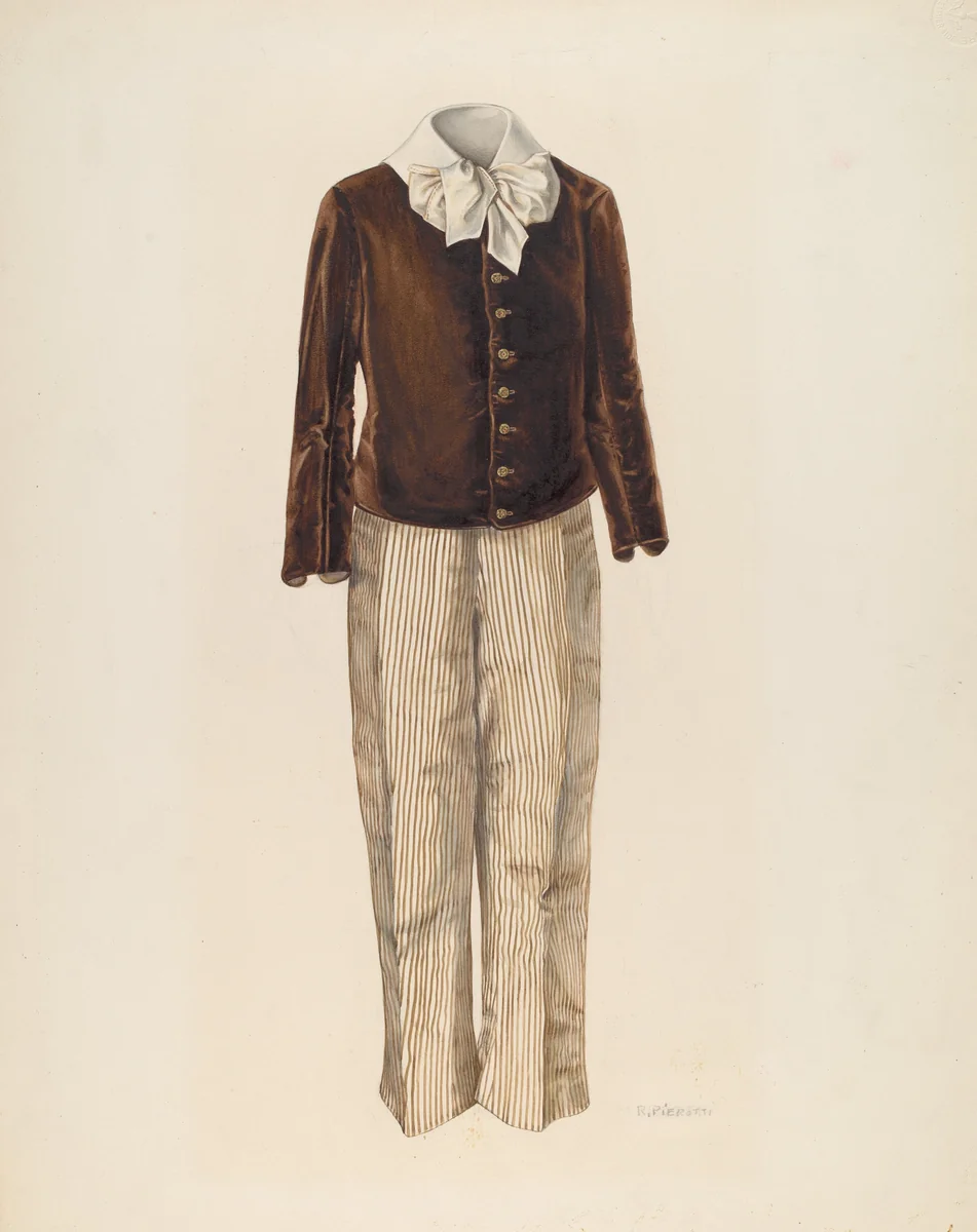 Boy's Suit by Ruggiero Pierotti, index of american design, 1935-1942
